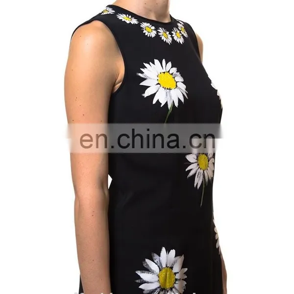 OEM Service Supply Type Printed Flower Ladies Short Sleeve Woolen Blouse photo-4