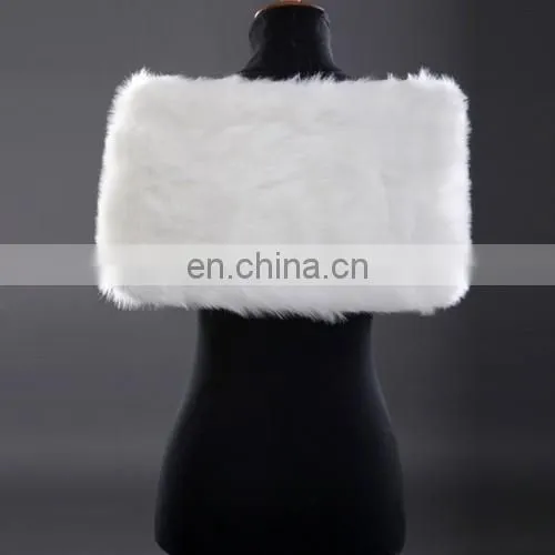 Grace Karin Elegant Design Winter White Faux Fur Wedding Bridal Shawls CL2616 photo-3