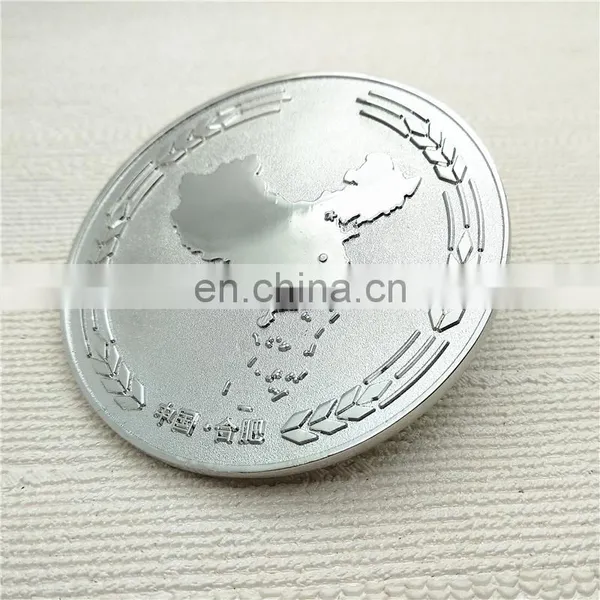 China Factory Silver Army Challenge Coin With Chinese Map photo-4