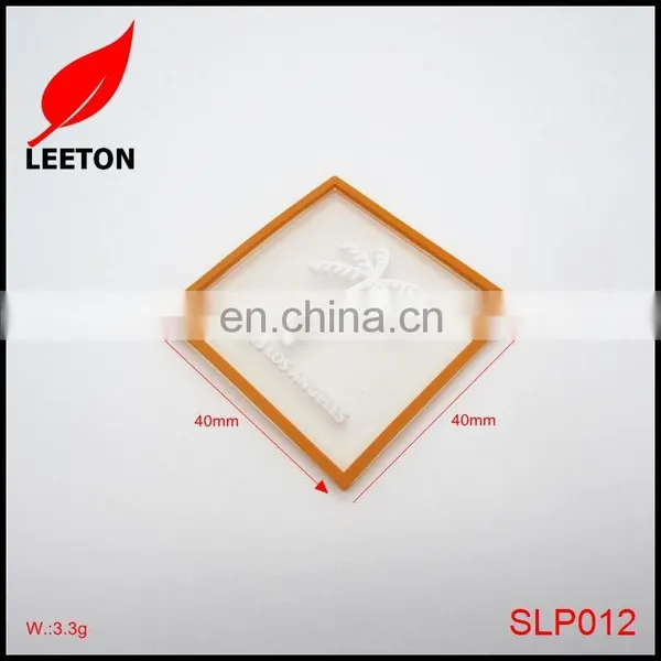 Factory Custom Plastic Square Logo Badge for Garment photo-4