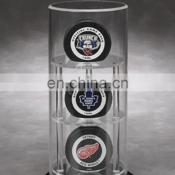 Single Baseball/Hockey Puck /Single Bobblehead Acrylic Display Circle Case photo-4