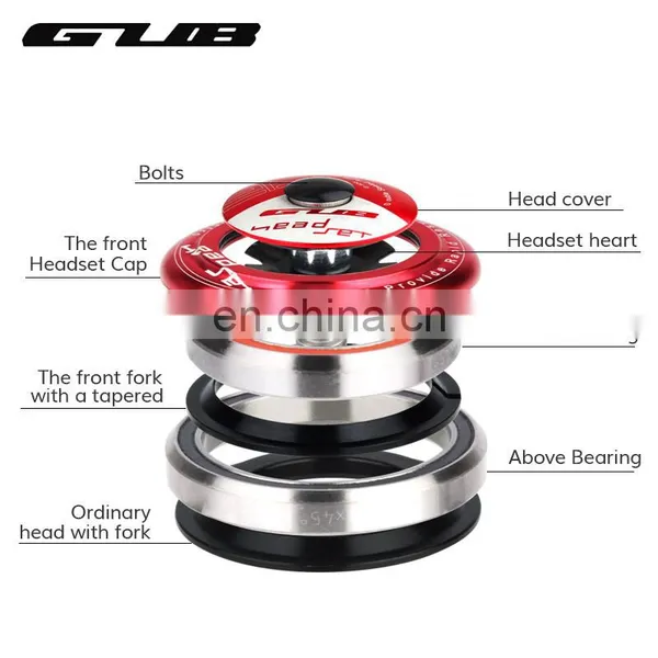 Gub G-800 Mountain Bike Sealed Bearing Headset Bicycle Cycling Wrist Tapered Group Bowl Group Bicycle Parts Head Tube Fork photo-4