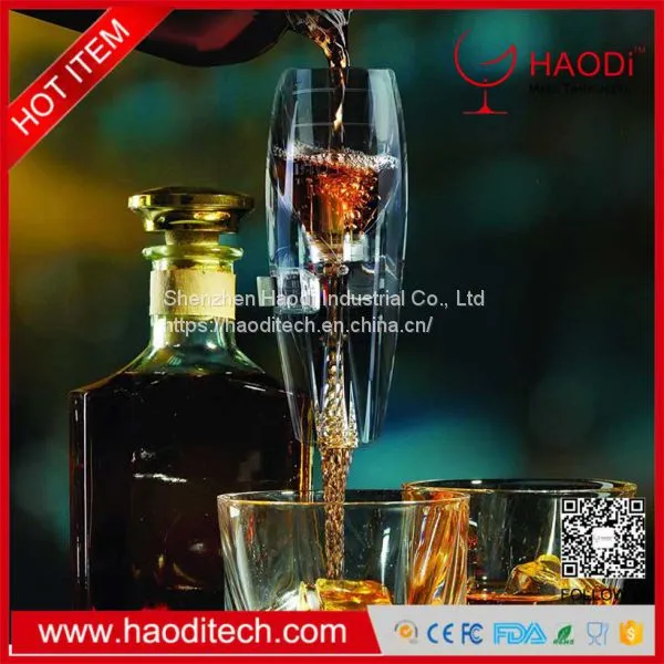 HD-XJ0003 High Transparent Red Wine Aerator With High Acrylic Stylish Transparent Design photo-2