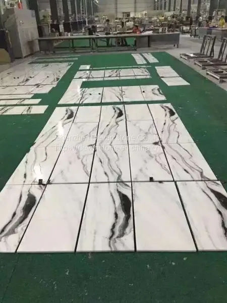 Panda White Marble Slab Marble Tiles on Sale photo-2