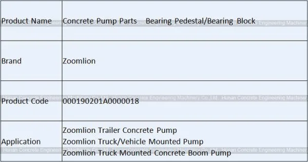 Concrete Pump Parts Zoomlion Outlet Bearing Flange Housing 000190201A0000018 photo-2