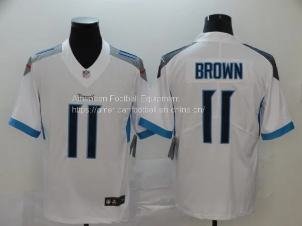 Tennessee Titans #11 Brown White Jersey