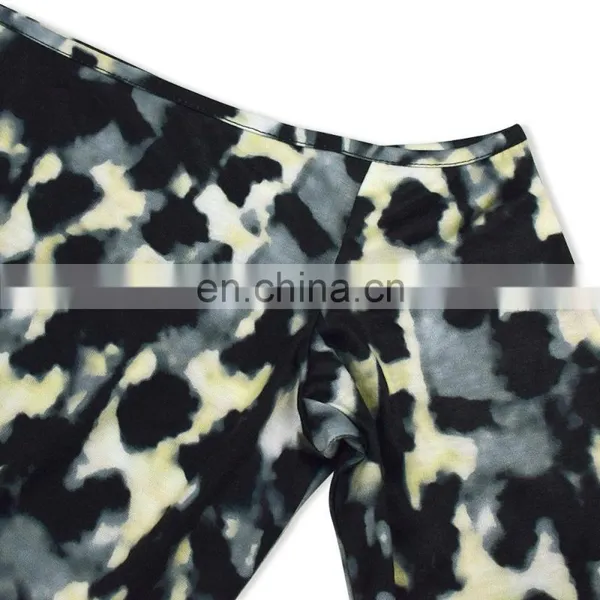 Parent-Child Outfit Fashion Leopard Grain Siamese Trousers Suits Short Sleeve Round Collar Sets (this Link for Girls,1-12years) photo-3