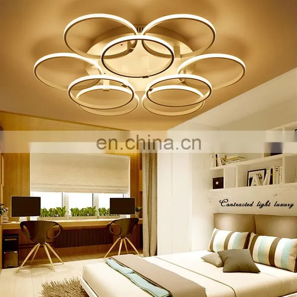 High Quality Warm Romantic Modern Minimalist Home Decor Lighting Round LED Ceiling Lamp Bedroom Light photo-5