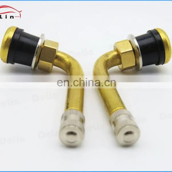 DeLin 90 Degree Tubeless Brass Truck Tire Valve Stems TR571C With 90 Degree Bend photo-4