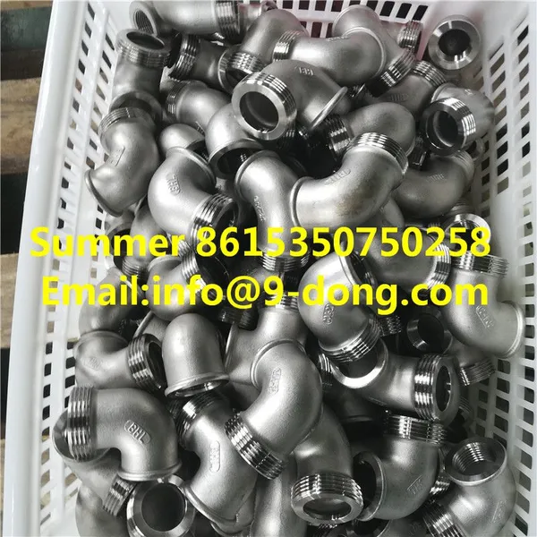 SS304 Stainless Steel Sanitary 90 Degree Bend Fittings Elbow photo-5