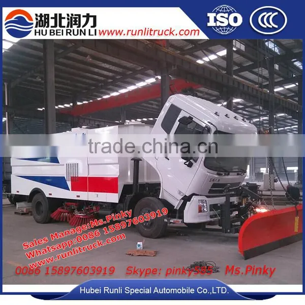 Dongfeng Bigger 10000Liters Road Cleaning Trucks, Street Cleaning Machines With Snowing Cleaning Equipment For Sales photo-2
