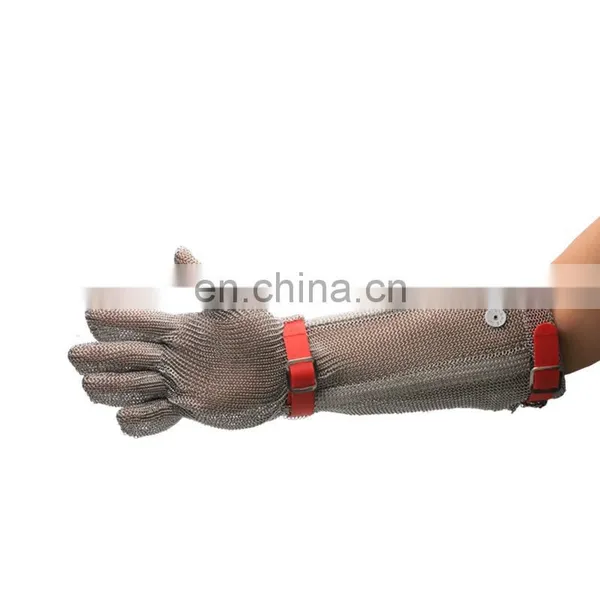 Cut Proof Protect Stainless Steel ANSI Anti Cut Resistant Metal Mesh Butcher Work Gloves photo-2