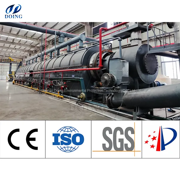 Profitable Solid Waste Recycling to Fuel Oil Pyrolysis Plant Convert Tyre Plastic To Oil Machine in USA photo-2