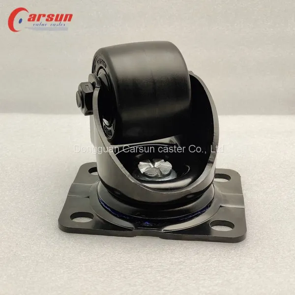Low Gravity Casters 2.5inch Heavy Duty Castors Black Nylon Swivel Caster Wheels photo-3