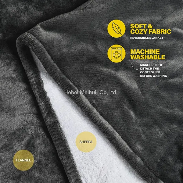 Custom Electric Blanket Heated Portable 220V Electric Heat Throw Blankets photo-4
