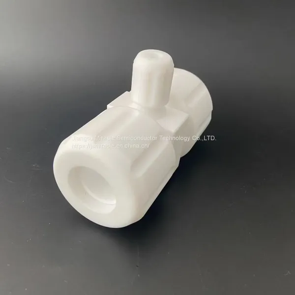 Plastic Component PTFE Tube Connector Union Tee 3/4