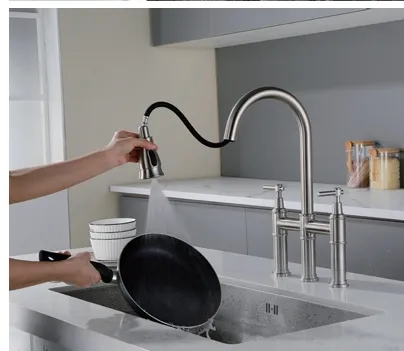 Keep the Kitchen Fresh and Hygienic Cleaning is Easy and Convenient Multi-functional Design Pot Filler Mixer Series photo-4