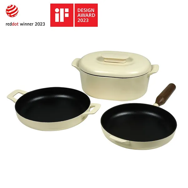 New Products Matte Enamel Cast Iron Cookware Set photo-2