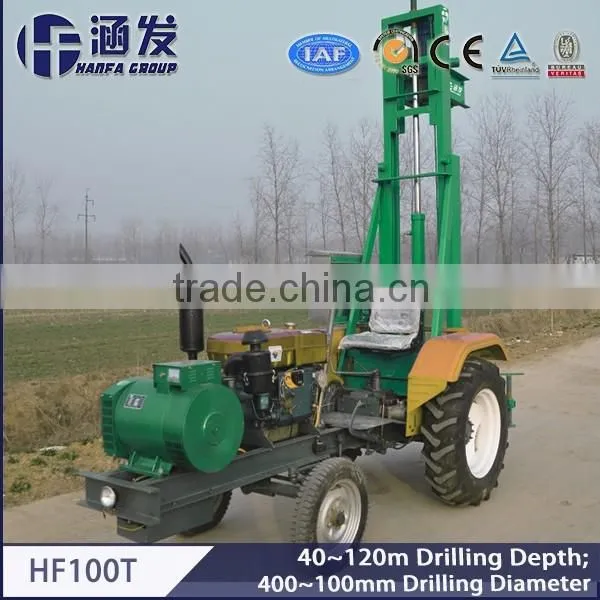 HF100T Top Driving Tractor Mounted Water Well Drilling Machine photo-2