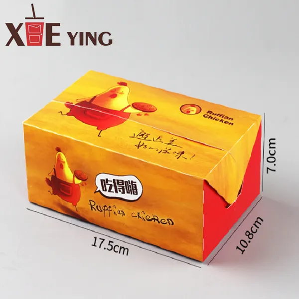 Customized Food Grade Packaging Take Away French Fries Fried Chicken Nuggets Carton Paper Food Packaging Box photo-5