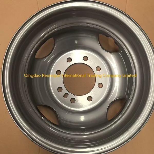 16x6 Dual Wheel Steel Trailer Wheel 8 on 6.5 Dual Wheel photo-2