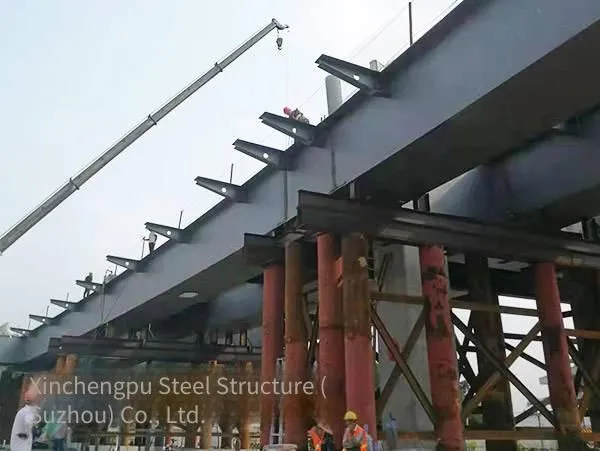 Processing of Steel Box Girders for Highway Ramps in Hangzhou, Zhejiang. Fabrication, Construction and Installation of Heavy Steel Structure Frames in Jiaxing and Huzhou photo-2