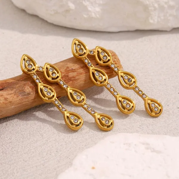 Fashion Jewelry Stainless Steel Earrings for Boutiques Retail Ready Packaging Custom Logo Direct Wholesale photo-3