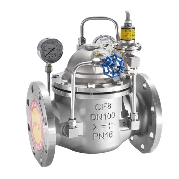 Vente directe du fabricant de soupape de régulation de pression réglable en acier inoxydable 200X de haute qualité