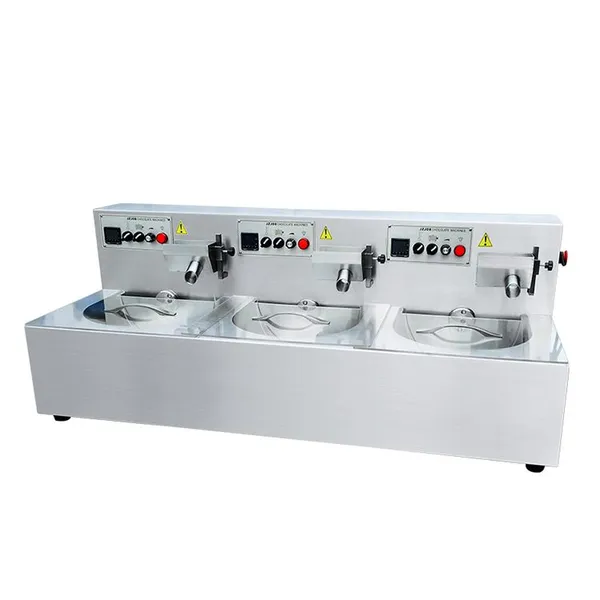 Mo-Qdmech Automatic Chocolate Tempering Machine LS058 Commercial Chocolate Moulding Machine 5-45kg/h Capacity