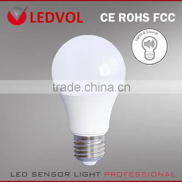 Sound and Light Control Sensor LED Light Bulb GSL-7W-SG