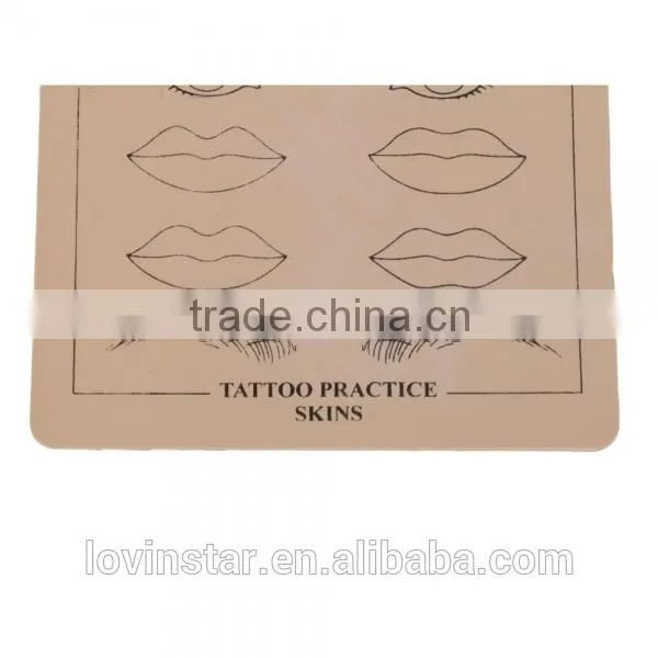 Beige Eyebrow Lips Picture Tattoo Permanent Makeup Simulation Practice Skin photo-5