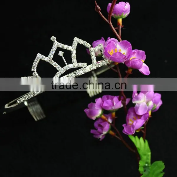 Wholesale Pageant Tiaras Crown Rhionestone Crystal Beauty Pageant Crowns photo-4
