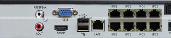 Free CMS P2P 8 POE Ports 3G WiFi 3MP 5MP POE NVR Network Onvif 8CH 1080P NVR photo-2