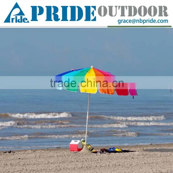 Folding Round Sun Umbrella Shelter Tent Outdoor Beach Rainbow Umbrella Quality Choice