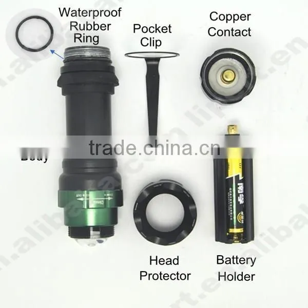 (160280) High Power Waterproof Led Rechargeable or Battery Powered Torch Lights Online photo-5