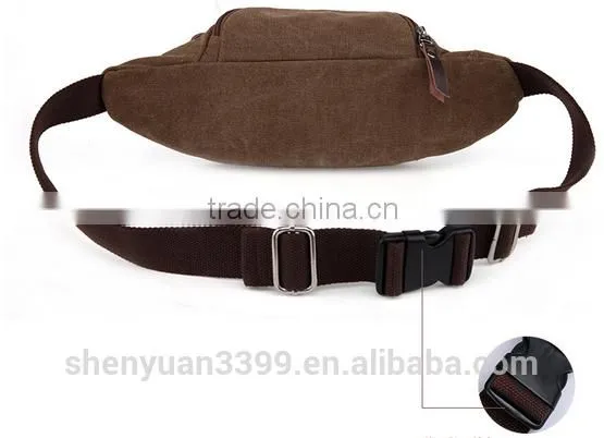 Canvas Hunting Travel Sport Pocket Waist Bag Fanny Pack Brand Designer Small Shoulder Messenger Bag for Men photo-4