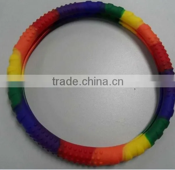 Colorful Auto Car Non-slip Silicone Interior Steering Wheel Cover photo-3