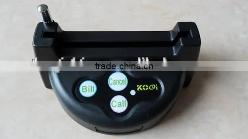 Wireless Table Bell System Factory Black Restaurant Buzzer Cafe Shop Menu-Holder Paging Table Calling Button With Best Price photo-5
