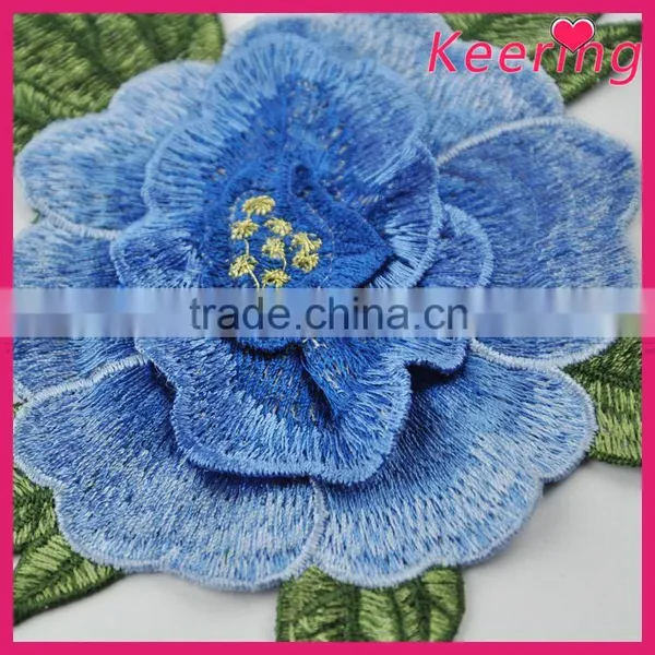 Blue Handmade Flower Patches for Embroidery for Wedding Dress Decoration photo-3