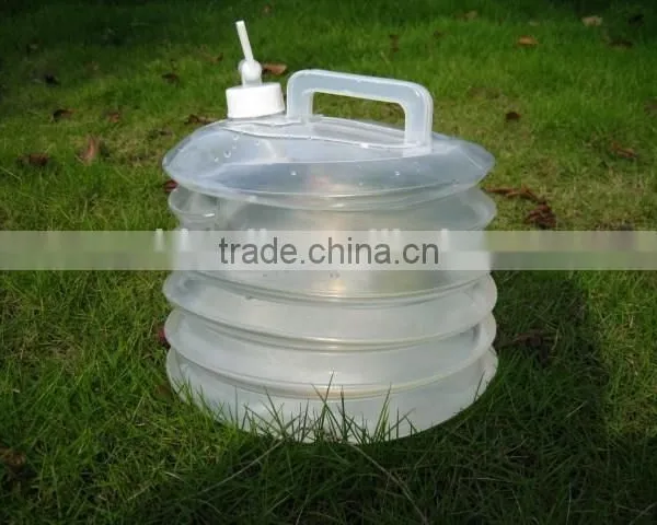 Outdoor Plastic Camping Folding Bucket photo-5