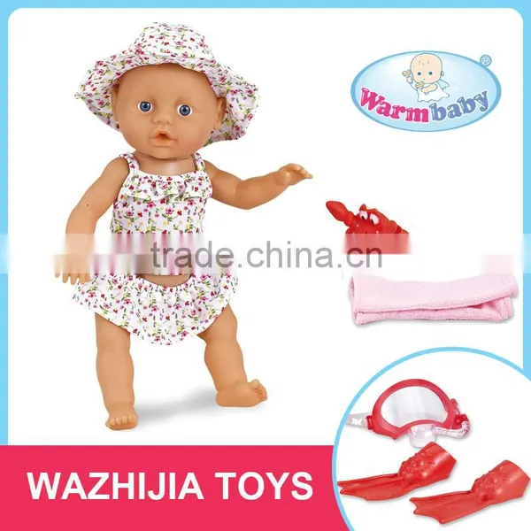 Inexpensive Cartoon Toy 32cm Reborn Baby With Diving Apparatus