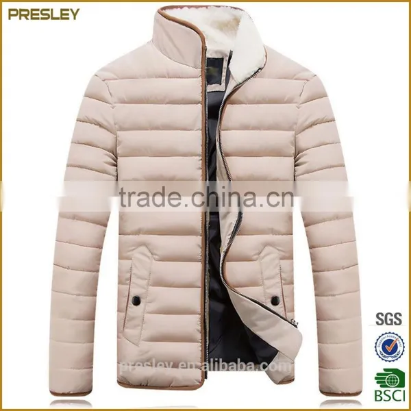 High Quality Winter Weatherproof Men's Puffer Jacket Neck With Fleece photo-2
