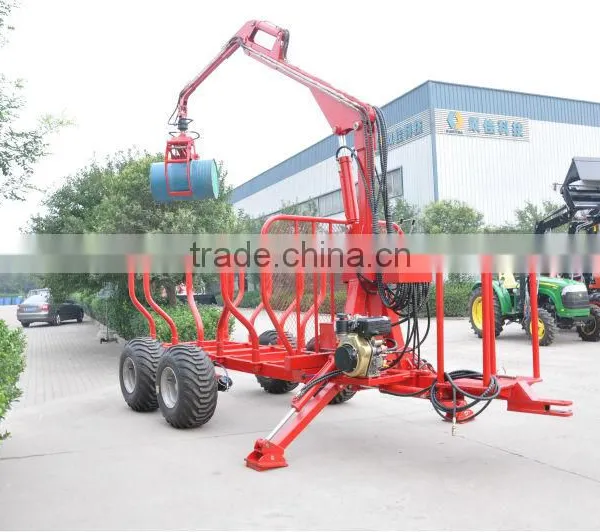Log Trailer Crane ZM3004,3 TonTimber Trailer With Crane,Tractor Mounted Model((1 Ton,3 Ton,5 Ton,8 Ton,10ton,12 Ton) ) photo-4