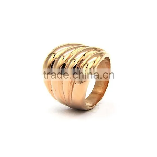 Women Special Design Stainless Steel Ring Wide Steel Jewelry Class Ring photo-5