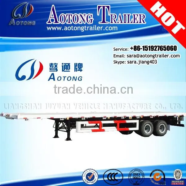 2016 Top Ranking 2-3Axles 20-40ft Trailer /Container Semi Truck Platform Trailer Chassis for Exporting photo-5