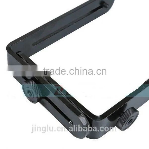 L-Shaped Double Dual Metal Bracket Holder Mount for Camera Speedlite Flash photo-4