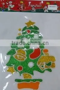 Green Snowfalke Window Sticker,Christmas Wall Sticker photo-3
