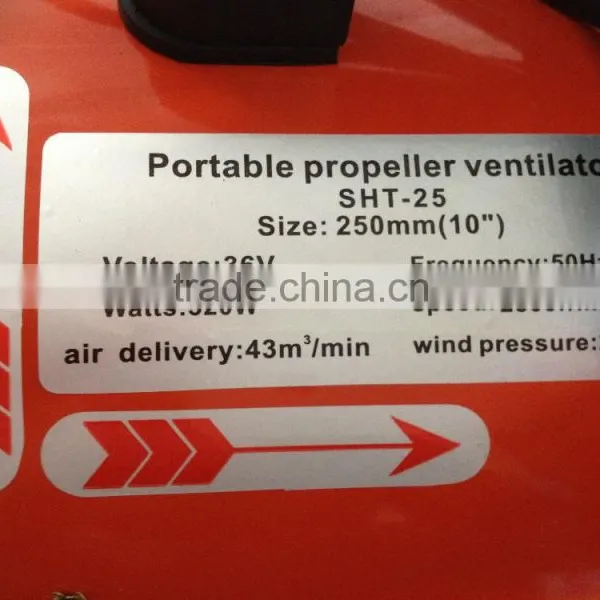 Air Supply and Exhaust Blower Fan 36V in Red photo-5
