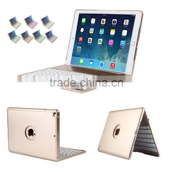 New Arrived Bluetooth Backlit Keyboard Premium Case Fori Pad Air
