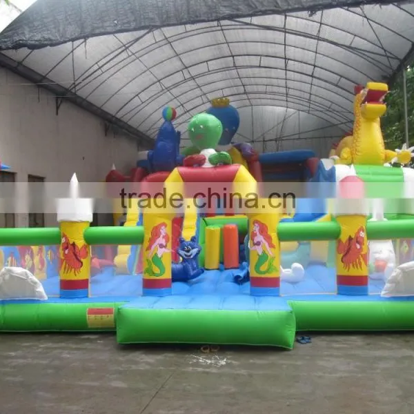 Inflatable Butterfly Theme Fun City Amusement Park Slide Climbing Game Combo,with Slide photo-3